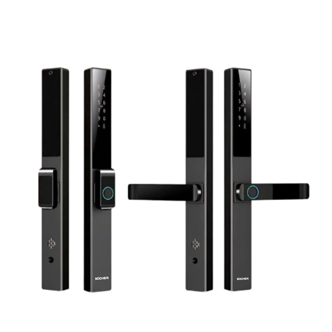 Khóa cửa vân tay cửa nhôm Bocher NG37T